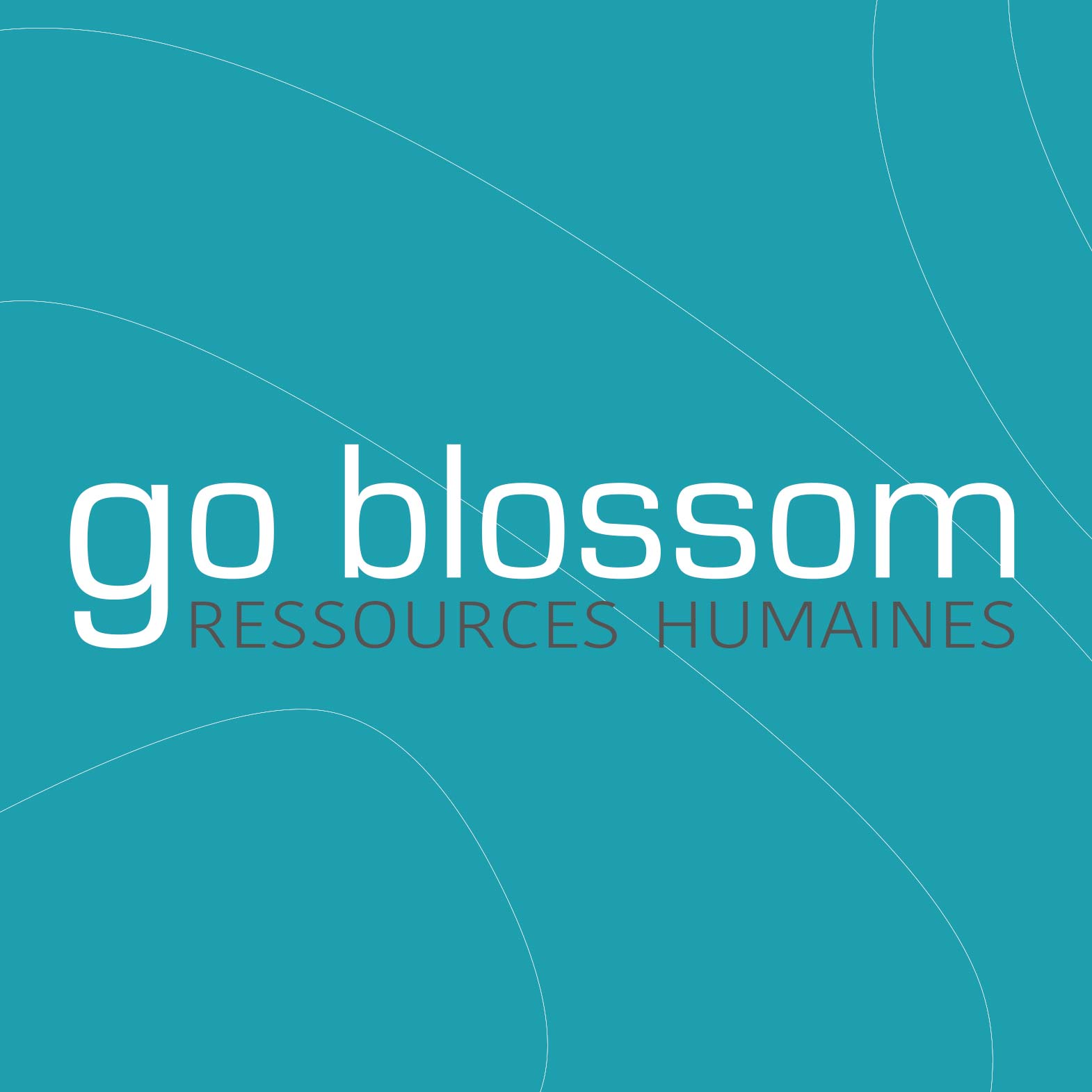 logo Go Blossom sur fond de couleur