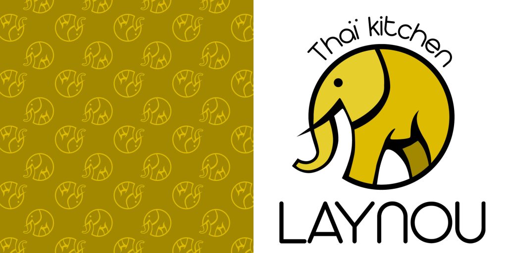 Laynou : logo, identitée visuelle, papier peint